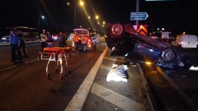 Bariyere saplanan otomobilde 1 ölü, 2 yaralı