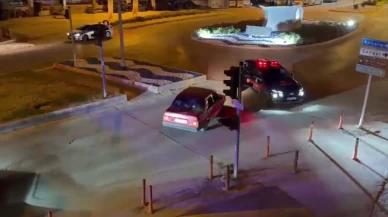 Burdur’da 5 kilometrelik polis takibi
