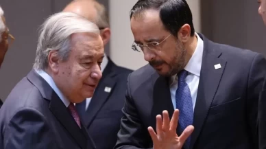 Guterres, Rum lideri Hristodulidis ile bir araya geldi!