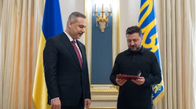 Ukrayna'dan Dışişleri Bakanı Hakan Fidan'a devlet nişanı