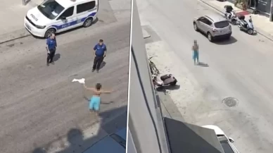 Yarı çıplak sokağa çıkan kadın kısa süre sonra dehşeti yaşattı