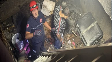 İnşaat çukuruna düşen şahıstan gazetecilere tepki: Sinema mı oynatıyoruz?