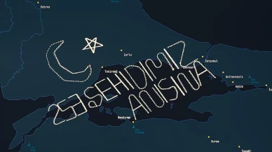 İHA’lar radara ay-yıldızla '253 şehidimiz anısına' yazdı!