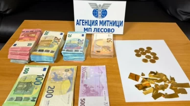 İç çamaşırından 16 bin 310 euro ve altın çıktı
