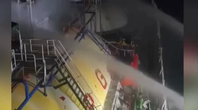 Dron saldırısına uğrayan LPG tankeri Trabzon'a ulaştı