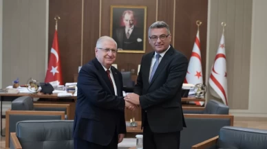 KKTC Cumhurbaşkanı Erhürman ve Bakan Güler bir araya geldi!