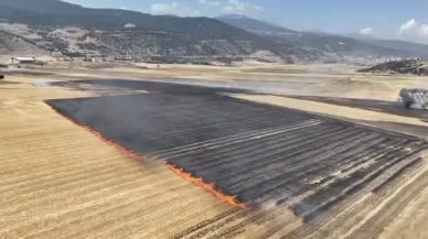 Gaziantep'te tarla yangını paniği!