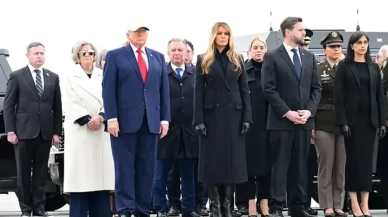 Trump, İran ile çatışmalarda yaşamını yitirenABD askerini karşıladı