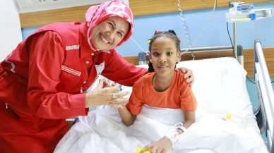 Türk Kızılay Genel Başkanı Yılmaz, Gazzeli hastaları ziyaret etti