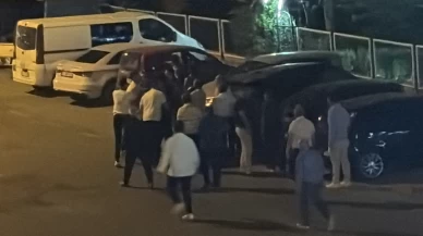 2 grubun kavgasında tekmeler yumruklar konuştu