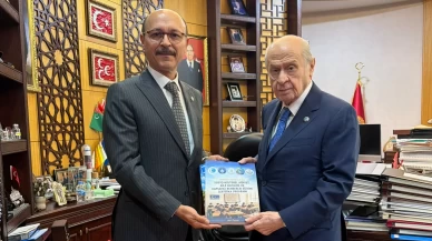 Talip Geylan'dan MHP Lideri Bahçeli'ye Türkmeneli sunumu
