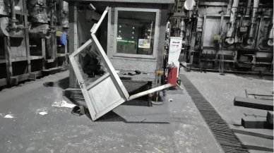 Samsun’da demir çelik fabrikasının kumanda odasında patlama