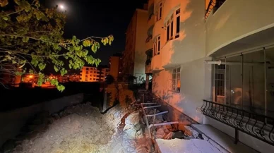 Tunceli’de temel kazısı 5 katlı binayı kaydırdı