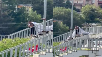 Cumhurbaşkanı Erdoğan'ın pankartına çirkin saldırı!