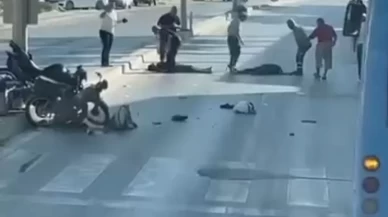 Yaya geçidinde iki motosiklet çarpıştı: 1 ölü, 1 yaralı