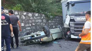 TIR ile otomobilin çarpıştığı kazada 1 kişi öldü