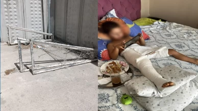 4 yaşındaki çocuğun üzerine kale direği devrildi!