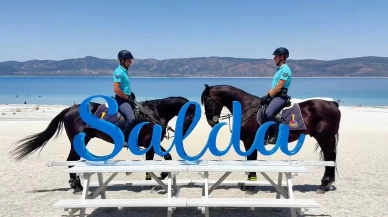 Salda Gölü’nün güvenliği atlı jandarmaya emanet