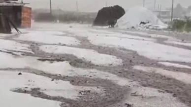 Çıldır'da dolu ve fırtına kabusu