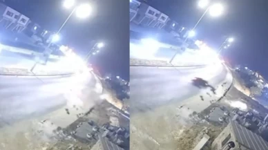 Bodrum'da takla atan otomobil AVM otoparkına girdi