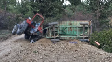 Kıbrıs gazisi devrilen traktörün altında kalarak hayatını kaybetti