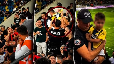 Gençlerbirliği-Fenerbahçe maçında küçük çocuğa forma müdahalesi!