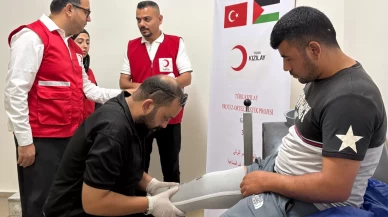 Gazze’de yaralananlara Türk Kızılay’dan protez desteği!