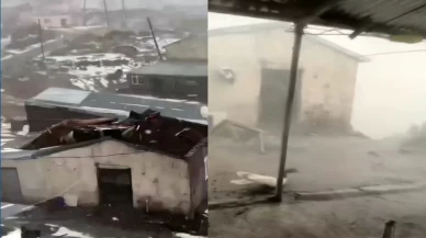 Burası yurt dışı değil Türkiye! Kuvvetli fırtına Ardahan'ı vurdu