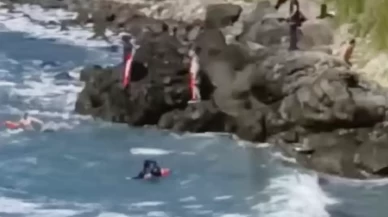 Akıntıya kapılan 3 kişi son anda kurtarıldı
