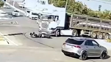 Edirne’de TIR ile motosiklet çarpıştı