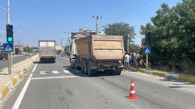 Hafriyat kamyonunun çarptığı yaya kurtarılamadı