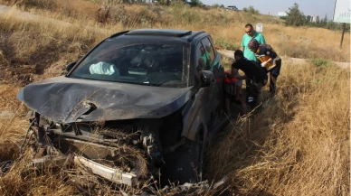 Alanya’ya giderken otomobilleri takla attı