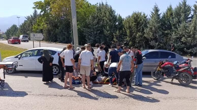 İnegöl’de motosikletli gencin yaşam savaşı