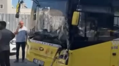 Yolcu minibüsü İETT otobüsüyle çarpıştı