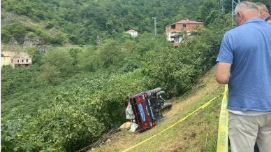 Ordu’da tarım aracı fındık bahçesine devrildi: 1 ölü