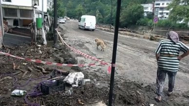 Giresun’da şiddetli yağış sonrası taşkın!
