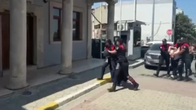 Adliyedeki kavgaya giderken polis durdurdu