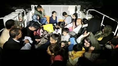 Ayvacık açıklarında 15’i çocuk 32 kaçak göçmen yakalandı