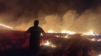 Çorum'da korkutan örtü yangını