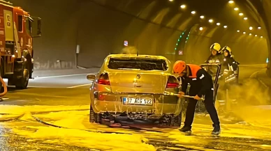 Bolu Dağı Tüneli'nde yangın paniği!