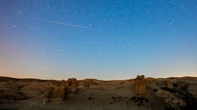 Konya'da Kuşça Peribacaları'nda meteor yağmuru görüntülendi