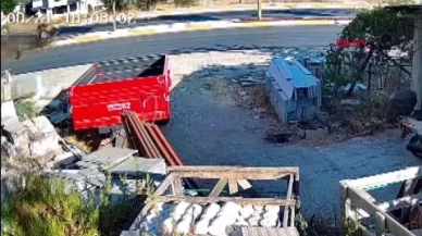 Ters dönen araçtan kendi imkânlarıyla çıktılar
