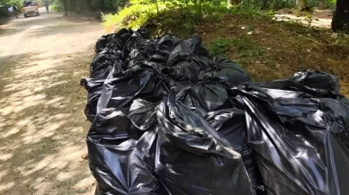 Belgrad Ormanı’na bırakılan çöp ve atıklar temizlendi