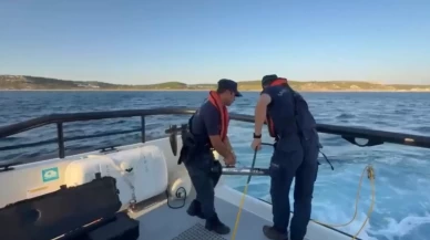 Bozcaada'da zıpkınla avlanmak için denize giren kişi kayboldu
