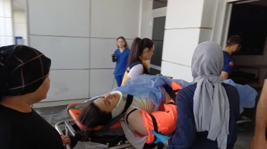 Cam silerken 3’üncü kattan beton zemine düştü