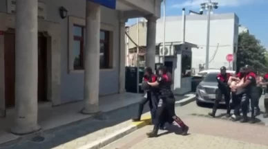 Adliyedeki kavgaya giderken polis durdurdu