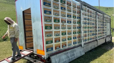 TIR dorsesini 8 katlı bal üretim tesisine dönüştürdü