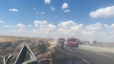 Şarampole devrilen TIR sürücüye mezar oldu
