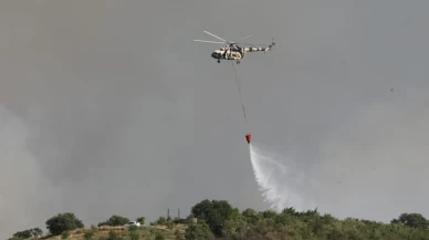 Susurluk'ta alevlere havadan ve karadan müdahale