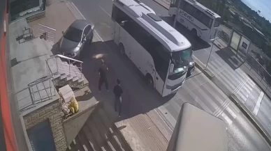 2 kişi saniyelerle kurtuldu